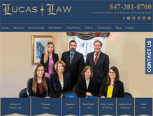 Tablet Screenshot of lucaslaw.com